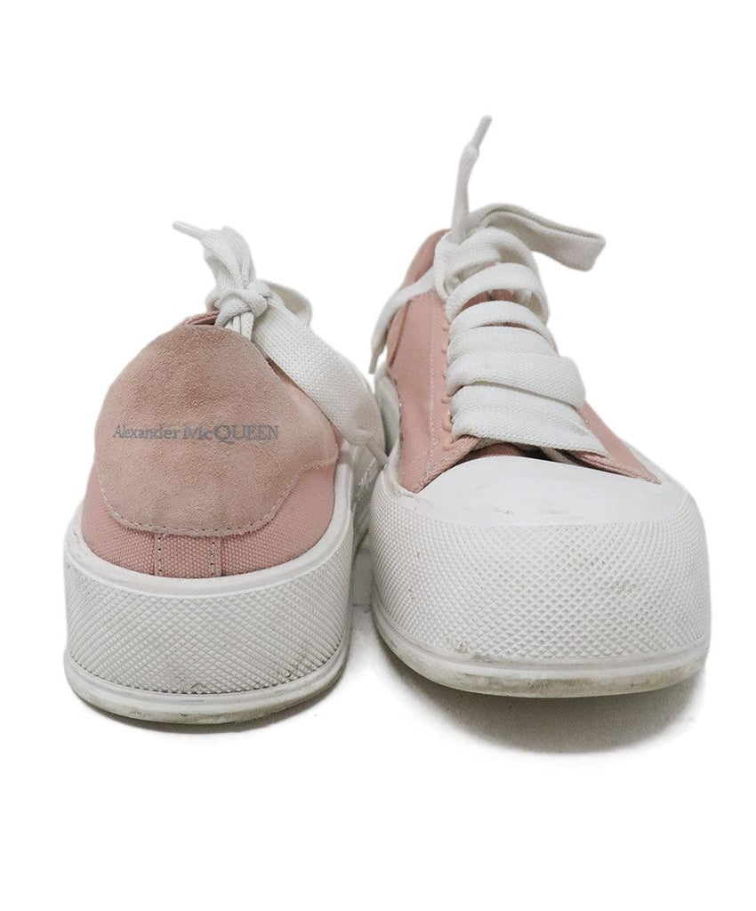 Alexander McQueen Canvas Pink Sneakers sz 7.5 - Michael's Consignment NYC