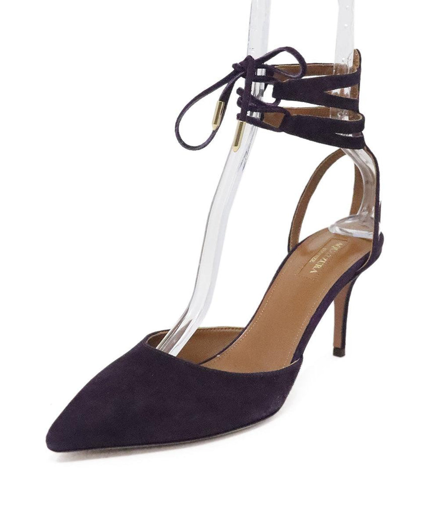 Aquazzura Purple Suede Heels sz 9 - Michael's Consignment NYC