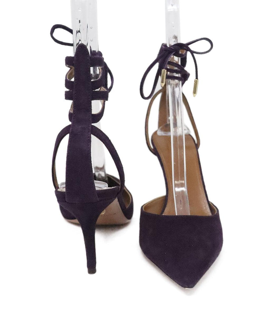 Aquazzura Purple Suede Heels sz 9 - Michael's Consignment NYC