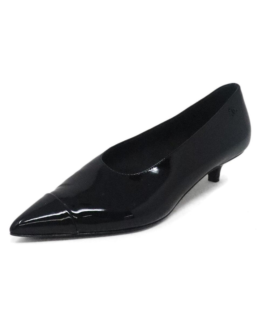 Chanel Black Patent Leather Heels sz 6 - Michael's Consignment NYC