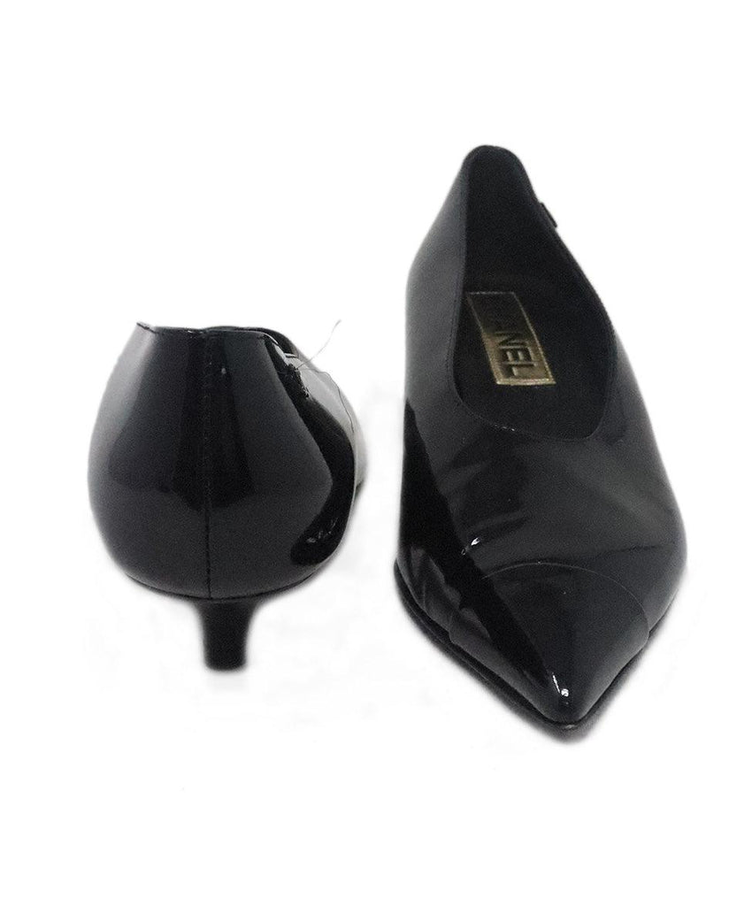 Chanel Black Patent Leather Heels sz 6 - Michael's Consignment NYC