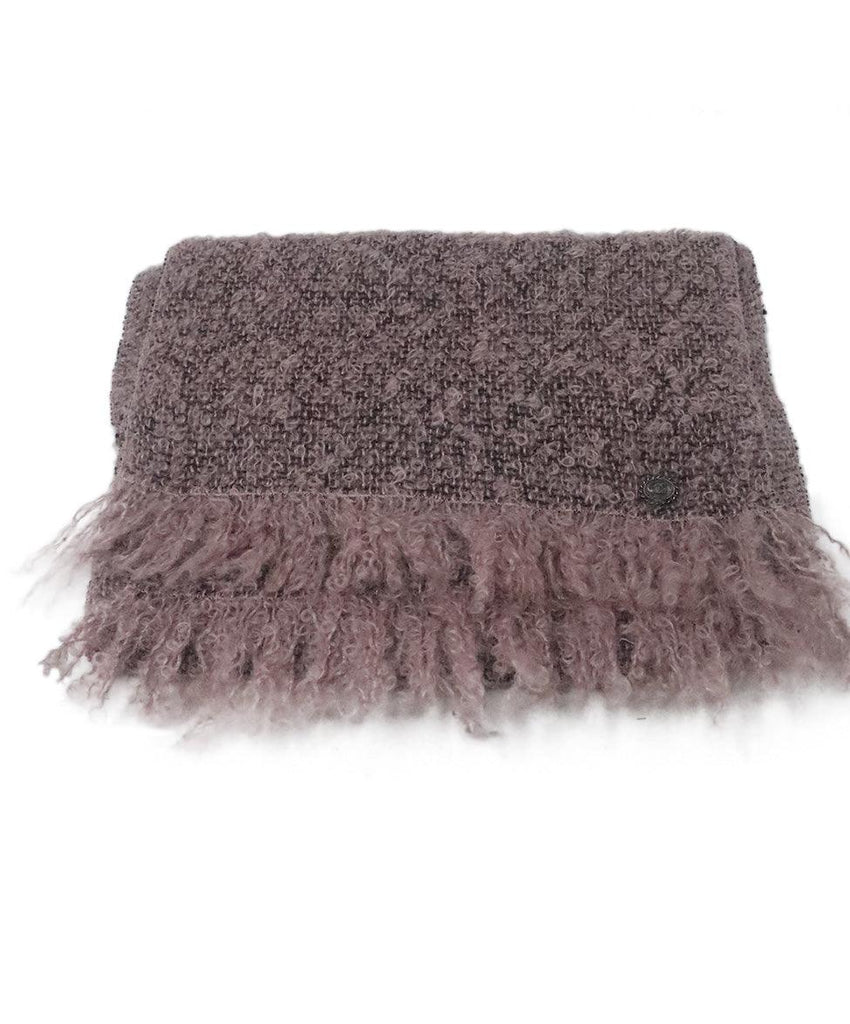 Chanel Mauve Mohair Scarf - Michael's Consignment NYC