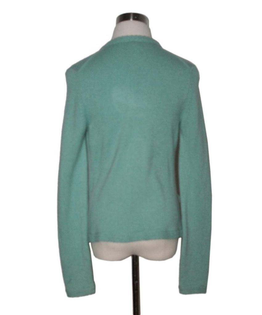 Chanel Teal Cashmere Cardigan sz 34 - Michael's Consignment NYC