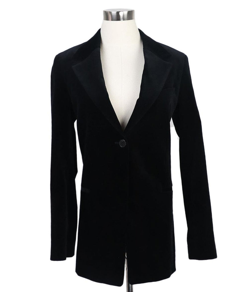 Frame Black Velvet Blazer sz 2 - Michael's Consignment NYC