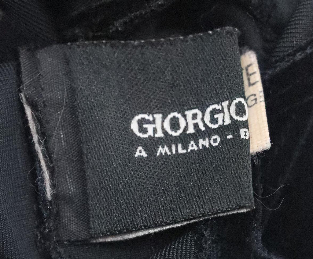 Giorgio Armani Black Velvet Gloves sz 6.5 - Michael's Consignment NYC