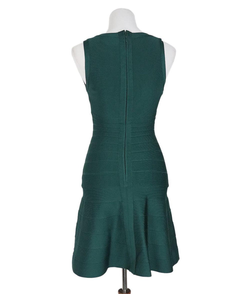 Herve Leger Green Rayon Nylon Dress sz 4 - Michael's Consignment NYC