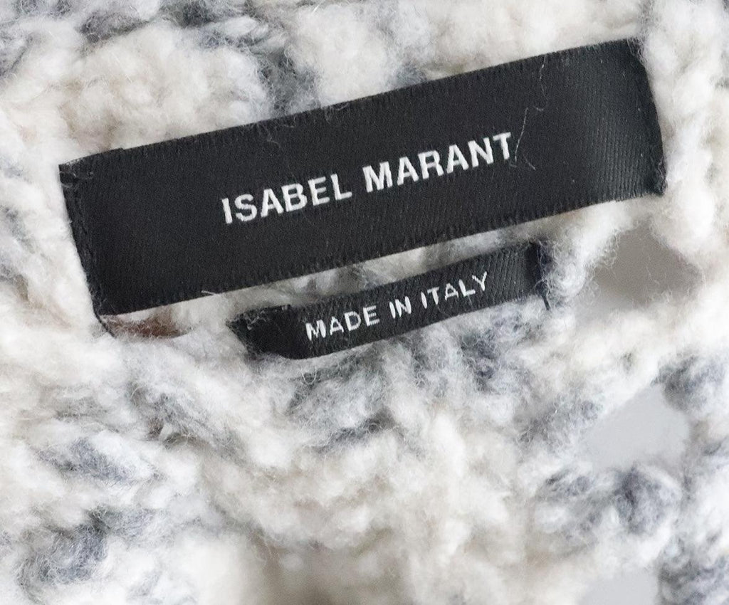 Isabel Marant Grey & White Mink Sweater sz 6 - Michael's Consignment NYC