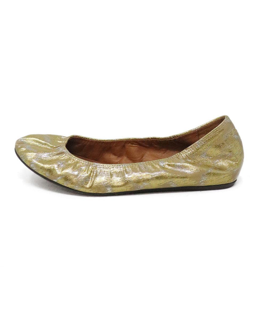 Lanvin Gold & Silver Flats sz 6 - Michael's Consignment NYC