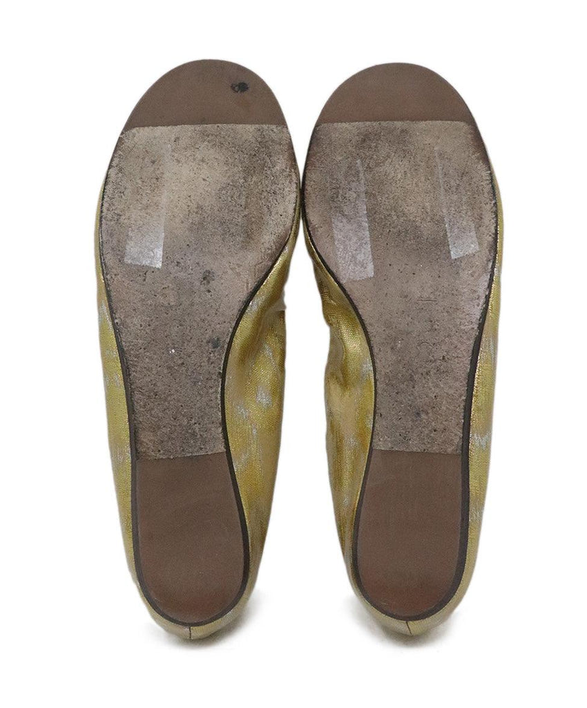 Lanvin Gold & Silver Flats sz 6 - Michael's Consignment NYC