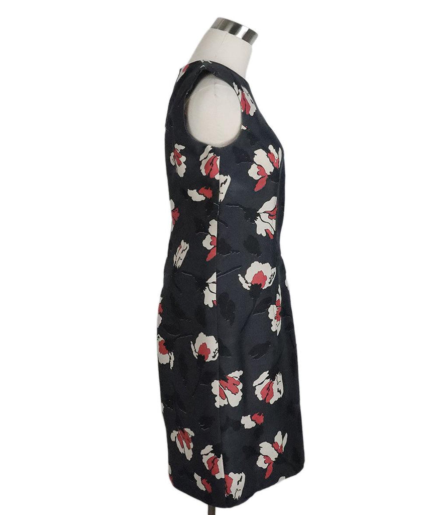 Marni Grey & Pink Floral Silk Dress sz 8 - Michael's Consignment NYC