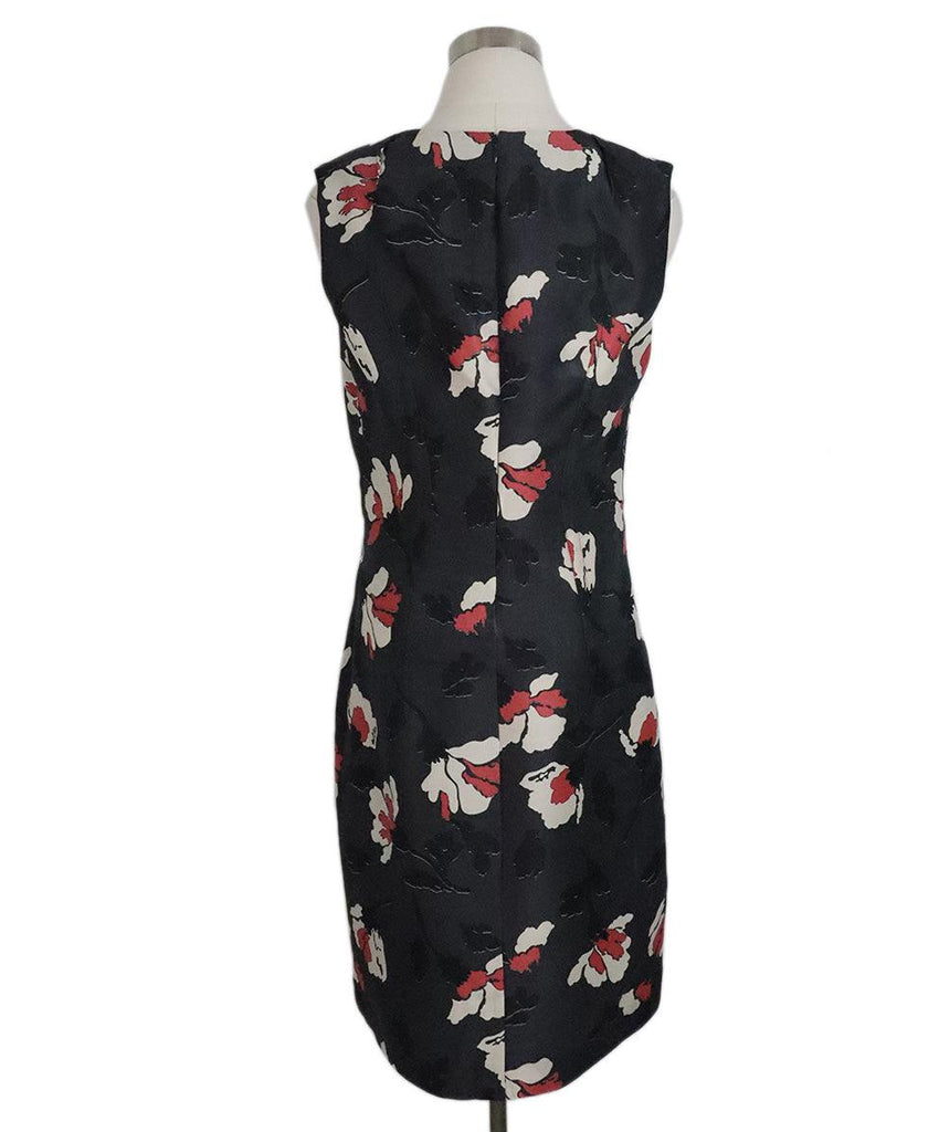 Marni Grey & Pink Floral Silk Dress sz 8 - Michael's Consignment NYC