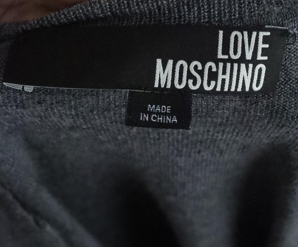 Moschino Grey Virgin Wool Sweater sz 4 - Michael's Consignment NYC