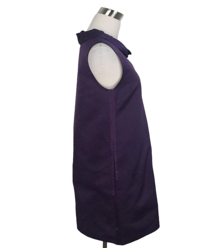 Phillip Lim Purple Silk Rhinestone Dress sz 2 - Michael's Consignment NYC