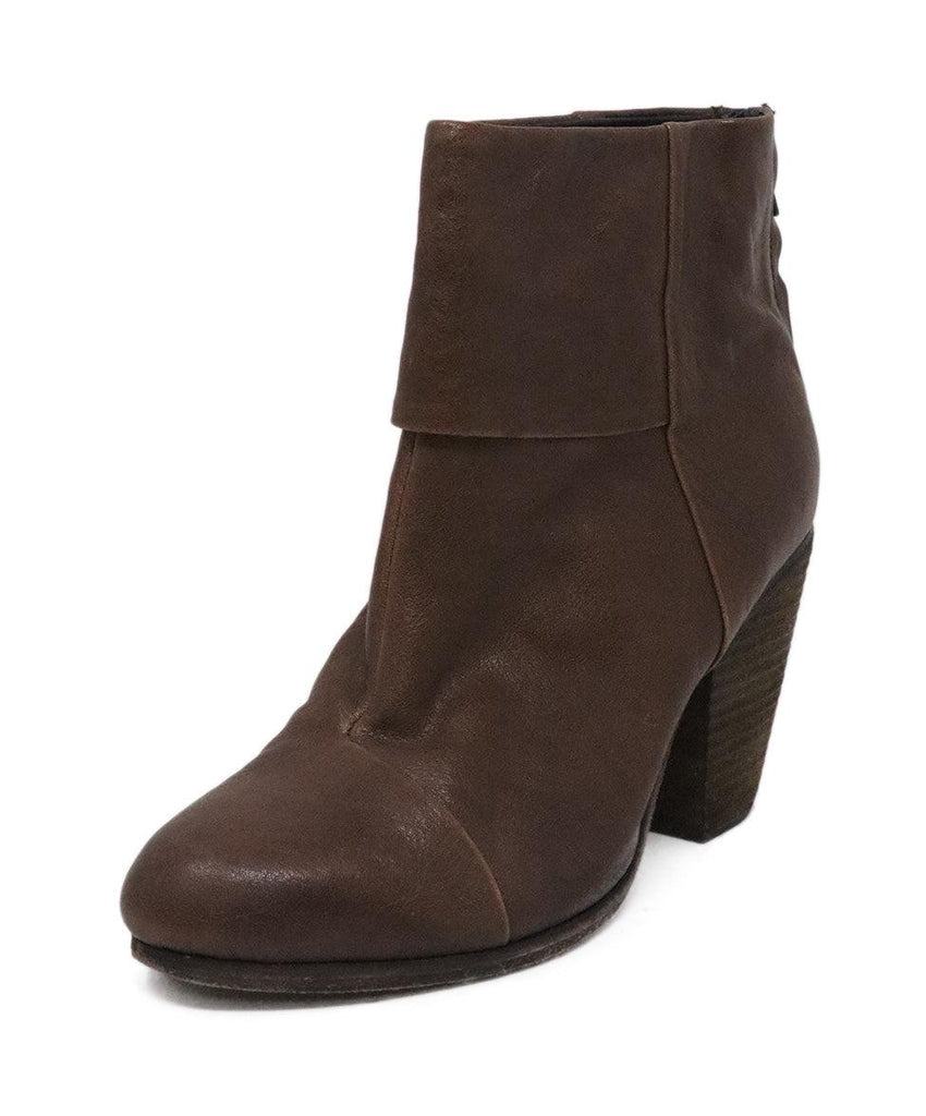 Rag & Bone Brown Leather Booties sz 8 - Michael's Consignment NYC