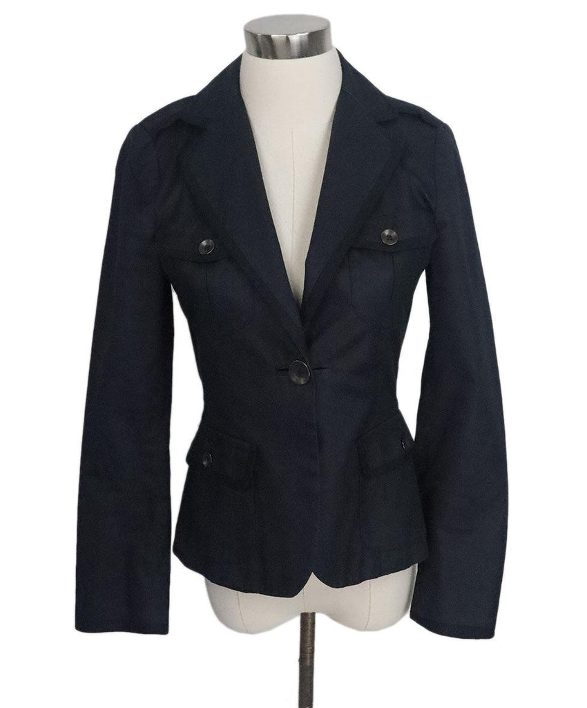 Rag & Bone Navy Cotton Jacket sz 6 - Michael's Consignment NYC