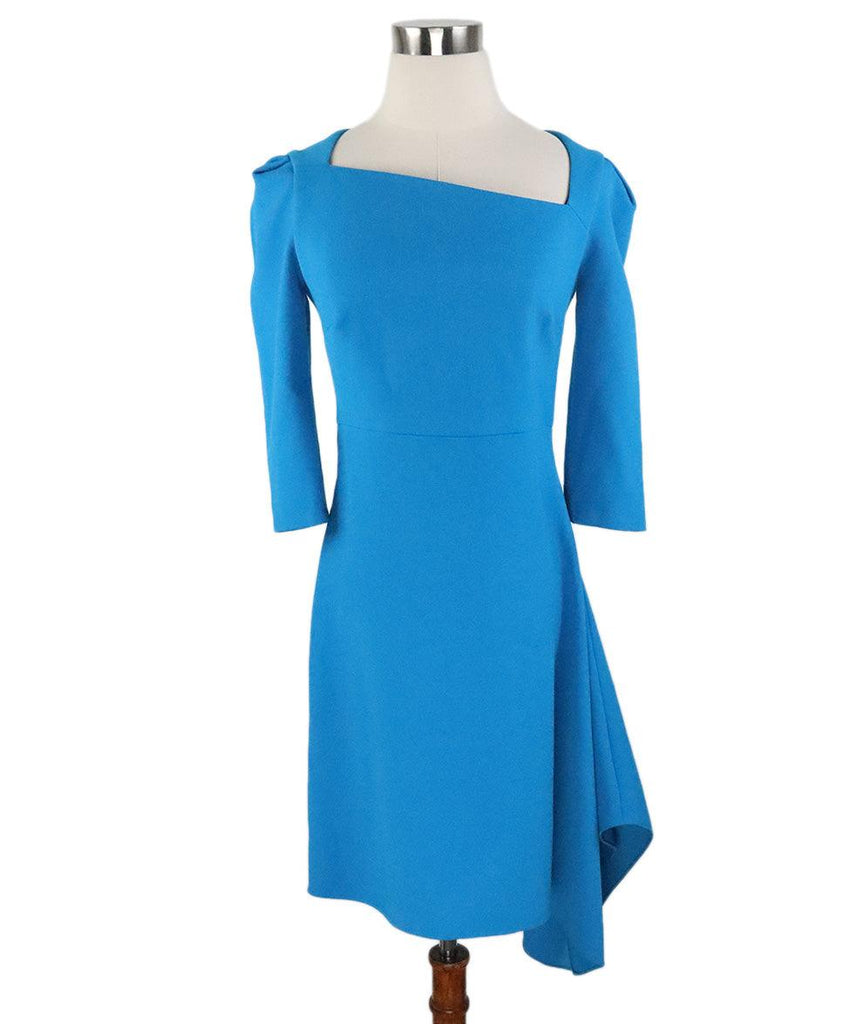 Roland Mouret Blue Viscose Dress sz 4 - Michael's Consignment NYC