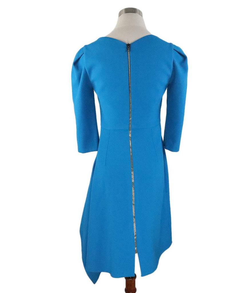 Roland Mouret Blue Viscose Dress sz 4 - Michael's Consignment NYC