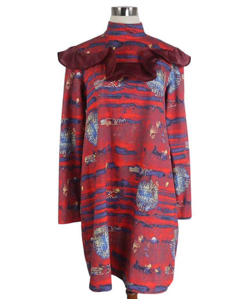 Stella Jean Red Print Cotton Dress sz 8 - Michael's Consignment NYC