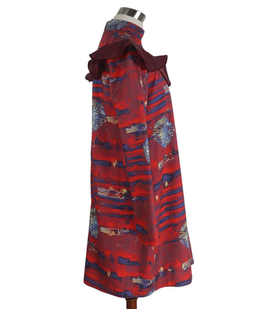 Stella Jean Red Print Cotton Dress sz 8 - Michael's Consignment NYC