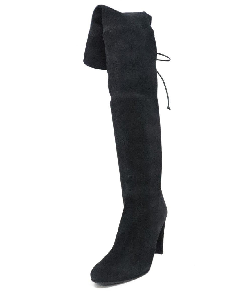 Stuart Weitzman Black Suede Knee High Boots sz 8 - Michael's Consignment NYC