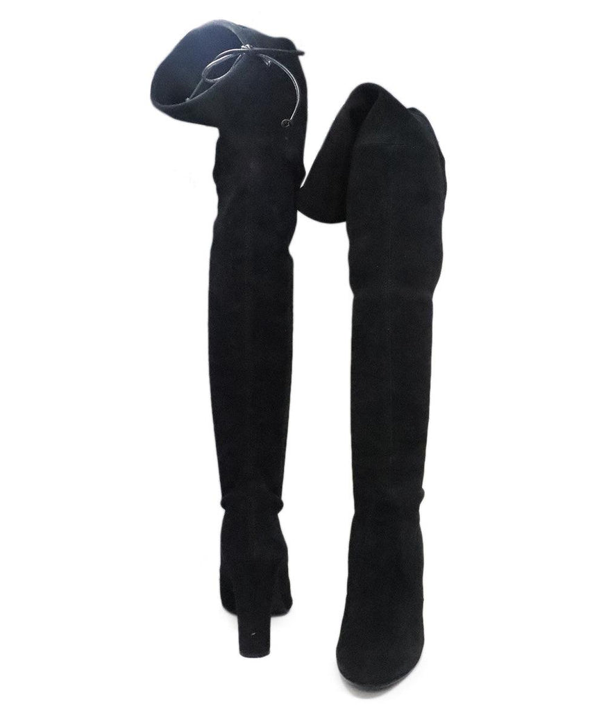 Stuart Weitzman Black Suede Knee High Boots sz 8 - Michael's Consignment NYC