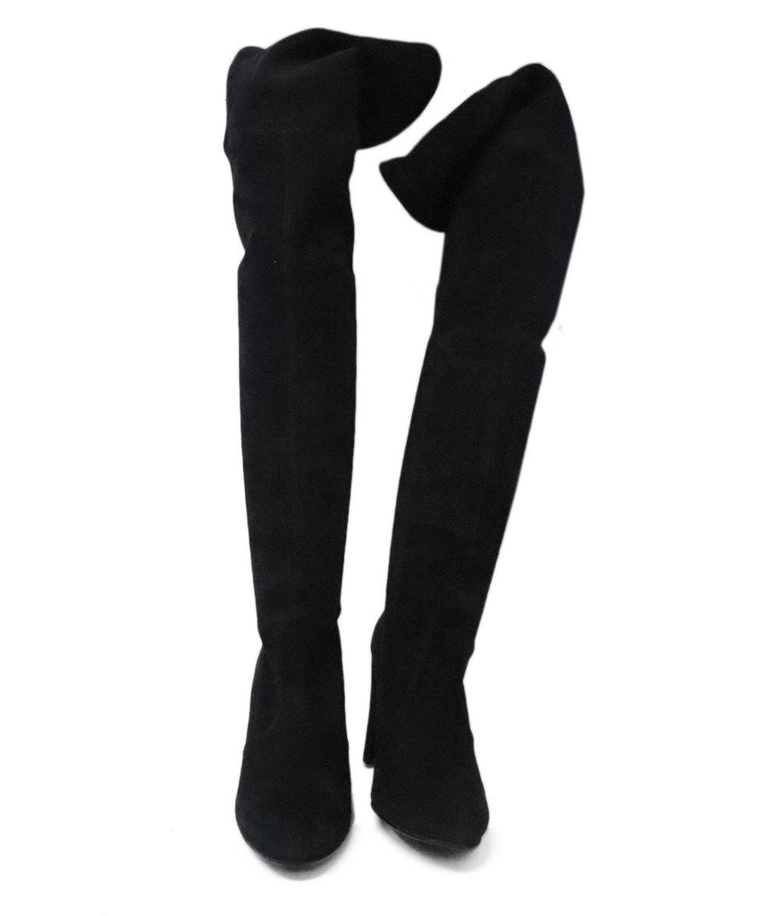 Stuart Weitzman Black Suede Knee High Boots sz 8 - Michael's Consignment NYC