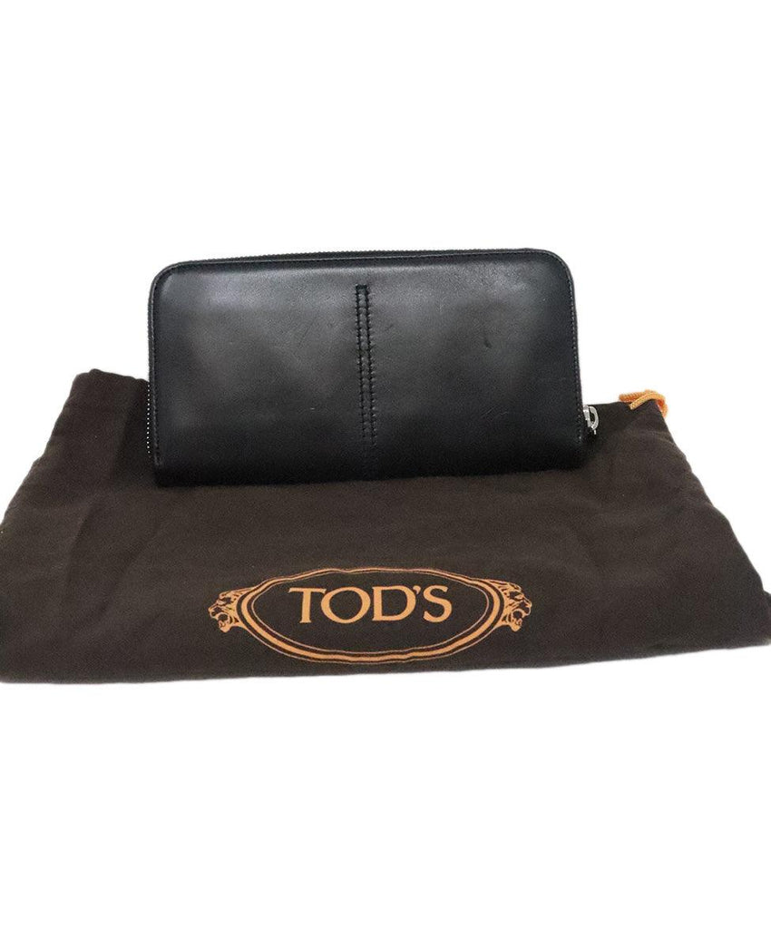 Tod's Black Leather Wallet - Michael's Consignment NYC