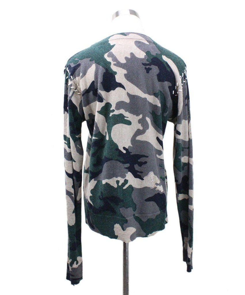 Zadig & Voltaire Camouflage Cashmere Sweater sz 6 - Michael's Consignment NYC